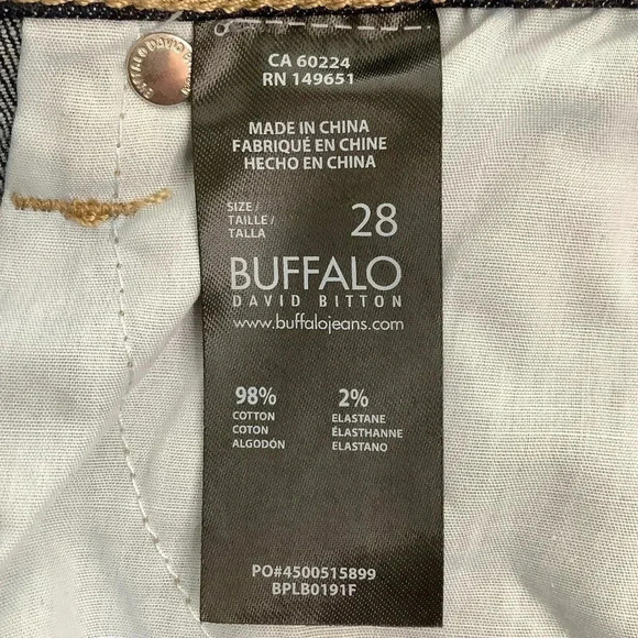 BUFFALO DAVID BITTON Bailey Mid Rise Boot Cut Jeans  Size 28 - Picture 13 of 15